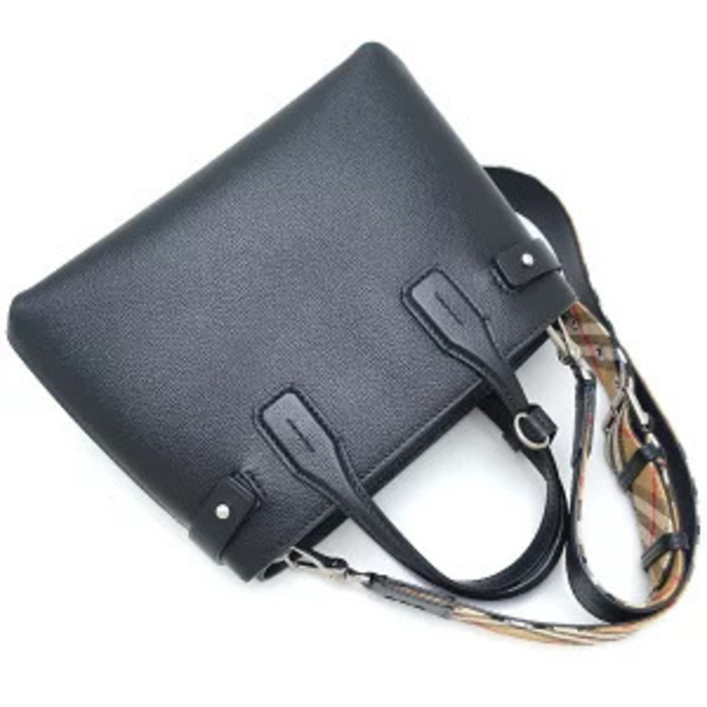 BURBERRY Banner Leather Bag Black - Picture 3 of 9